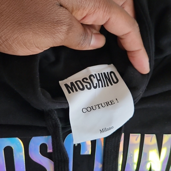 Moschino iridescent logo hoodie - Picture 2 of 3